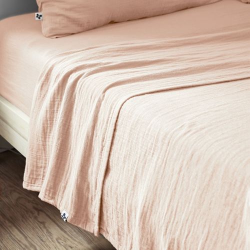 Drap Plat Gaze De Coton Guimauve 270x300