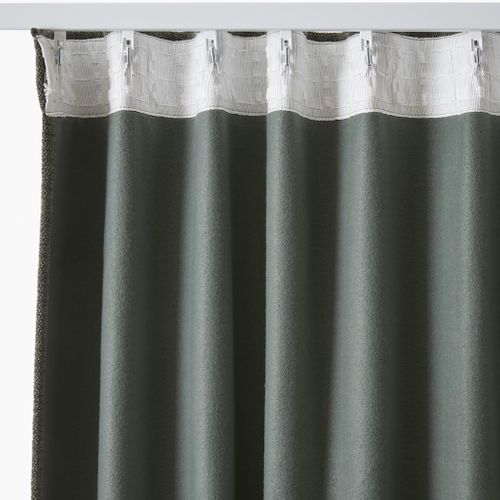 Rideau Galon Fronceur Occultant Polaire Bjorn 140x260 Romarin