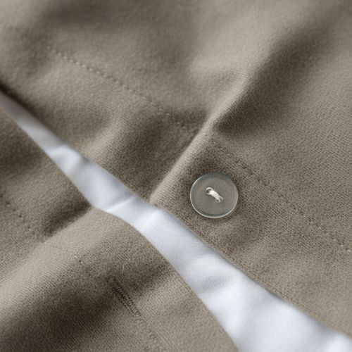 Parure De Lit Flanelle Uni Beige 140x200 Cm