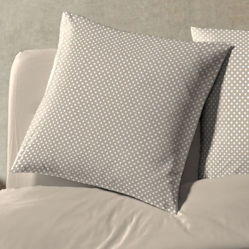 Parure De Lit Coton à Pois Taupe Auguste 240x220 Cm