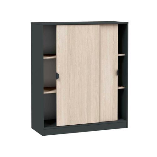 Meuble Chaussures Gris Anthracite 16 Paires