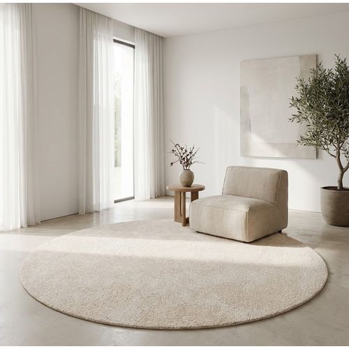 Tapis Ø 160 cm LUZ Blanc