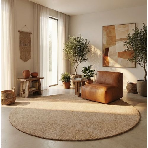 Tapis Ø 160 cm LUZ Beige
