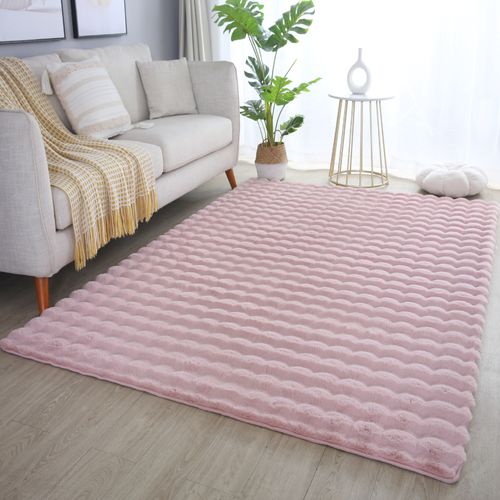 Tapis D'intérieur Doux Laponie Rose 80x250 Cm