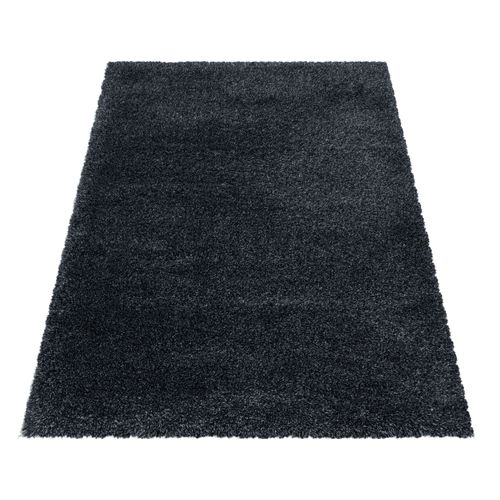 Tapis Confortable Fluffy Anthracite 80x250 Cm