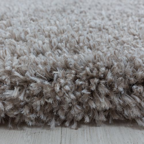Tapis Confortable Fluffy Beige 80x250 Cm