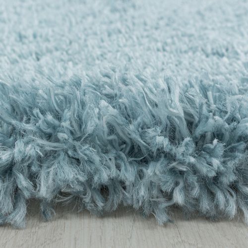Tapis Confortable Fluffy Bleu 120x170 Cm