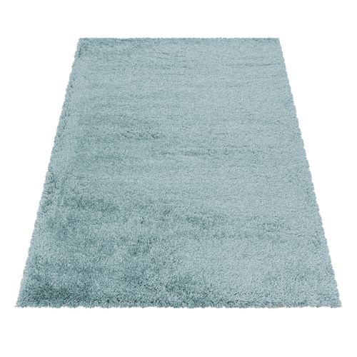 Tapis Confortable Fluffy Bleu 120x170 Cm