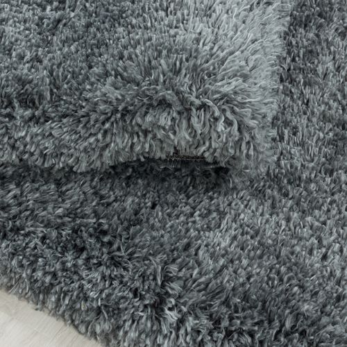 Tapis Confortable Fluffy Gris Clair 60x110 Cm
