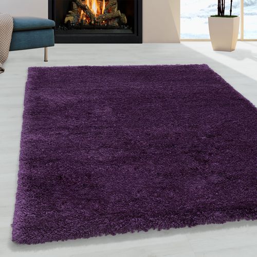 Tapis Confortable Fluffy Lila 280x370 Cm