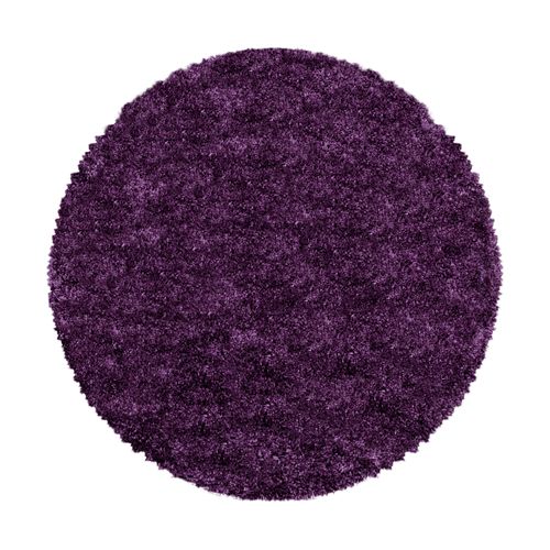 Tapis Rond Confortable Fluffy Lila 80x80 Cm