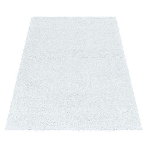 Tapis Confortable Fluffy Blanc 120x170 Cm