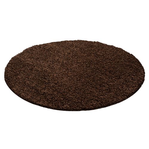 Tapis Confort Rond Ottawa Marron 160x160 Cm