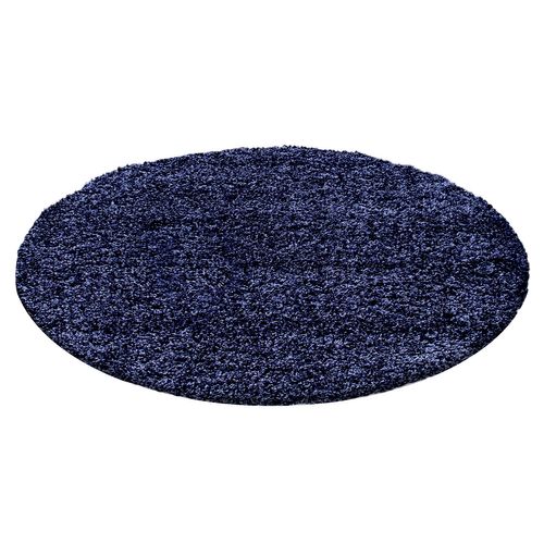 Tapis Confort Rond Ottawa Bleu Marine 120x120 Cm