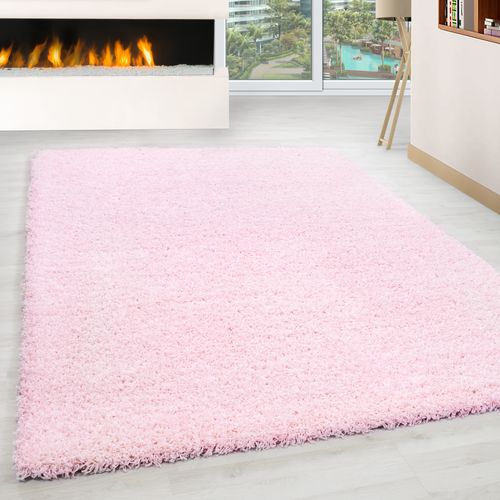 Tapis Confort Rond Ottawa Rose 80x80 Cm