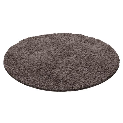 Tapis Confort Rond Ottawa Taupe 160x160 Cm