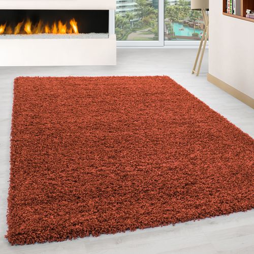 Tapis Confort Rond Ottawa Terracotta 120x120 Cm