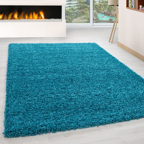 Tapis Confort Rond Ottawa Turquoise 120x120 Cm