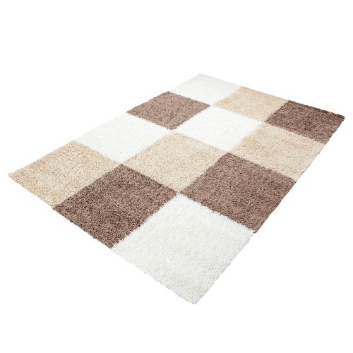 Tapis Motif Damier Odda Moka 160x230 Cm