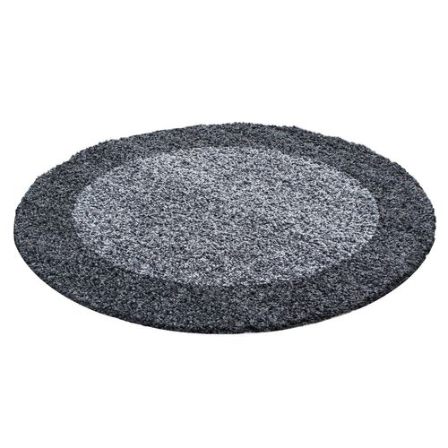 Tapis Rond Bicolore Otta Gris 200x200 Cm