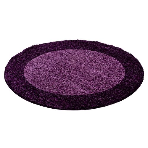 Tapis Rond Bicolore Otta Lila 120x120 Cm