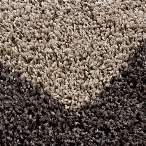 Tapis Rond Bicolore Otta Taupe 160x160 Cm