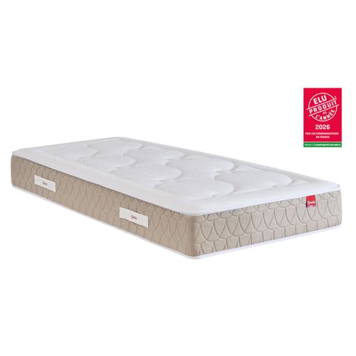 Matelas ressorts 90x190 cm EPEDA CLEMAE 2 avec latex ép.25 cm