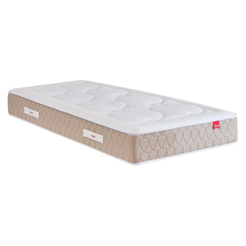 Matelas ressorts 90x200 cm EPEDA CLEMAE avec latex 2 ép.25 cm