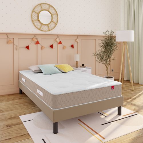Matelas ressorts 120x200 cm EPEDA CLEMAE 2 avec latex ép.25 cm