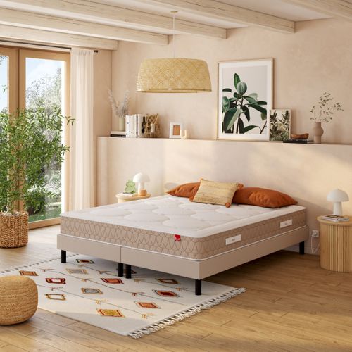 Matelas ressorts 180x200 cm EPEDA CLEMAE 2 avec latex ép.25 cm