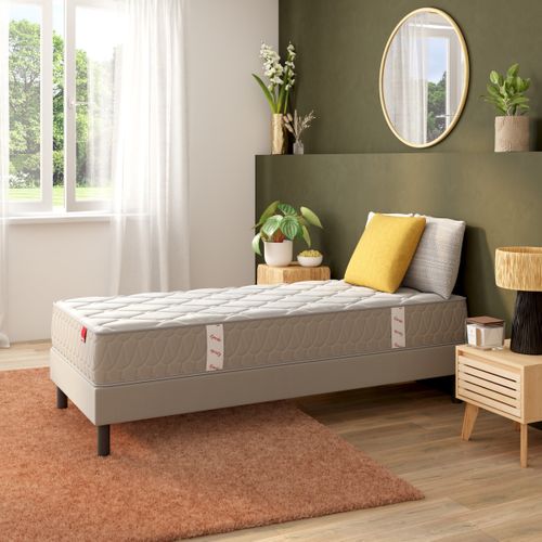 Matelas ressorts 80x190 cm avec mémoire de forme EGERIE 3 ép.24 cm