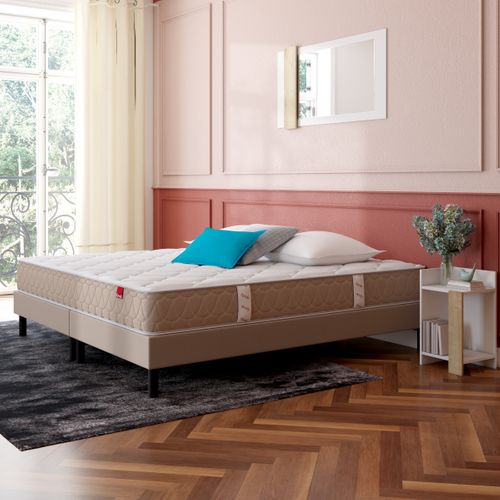 Matelas ressorts 200x200 cm avec mémoire de forme EGERIE 3 ép.24 cm