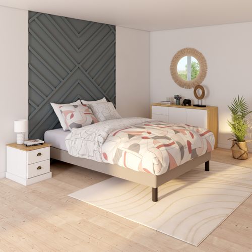 Sommier bronze 140x200 cm EPEDA EGERIE 3 MEDIUM