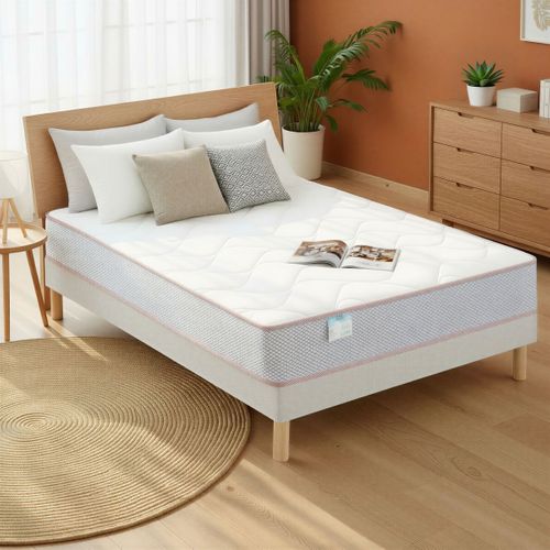 Matelas hybride 140x190 cm MERINOS POP ép.22 cm
