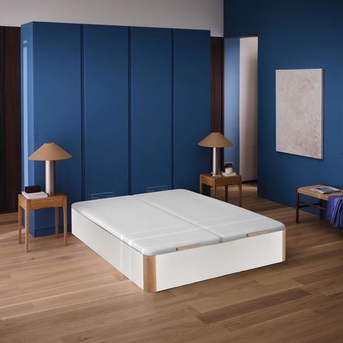 Sommier coffre 2x80x200 cm BULTEX INGENIEUX blanc