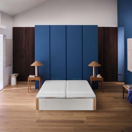 Sommier coffre 2x80x200 cm BULTEX INGENIEUX blanc