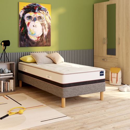 Matelas mousse 90x190 cm avec mémoire de forme PRESTIGIEUX ép.25 cm