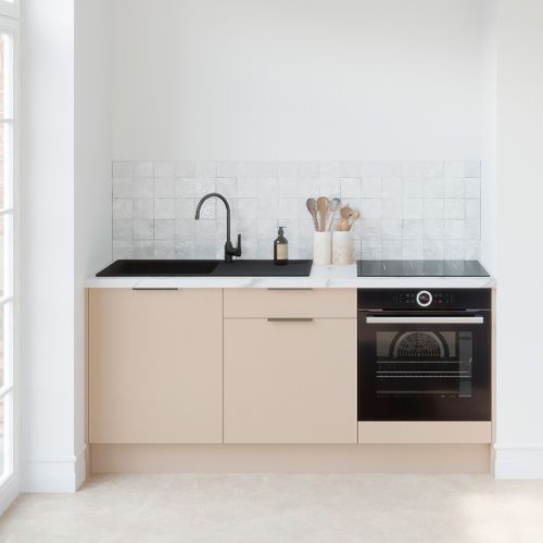 Meubles Bas De Cuisine - L. 185 Cm - Beige Cachemire - Luzia