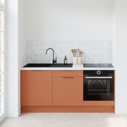 Meubles Bas De Cuisine - L. 185 Cm - Terracotta - Luzia