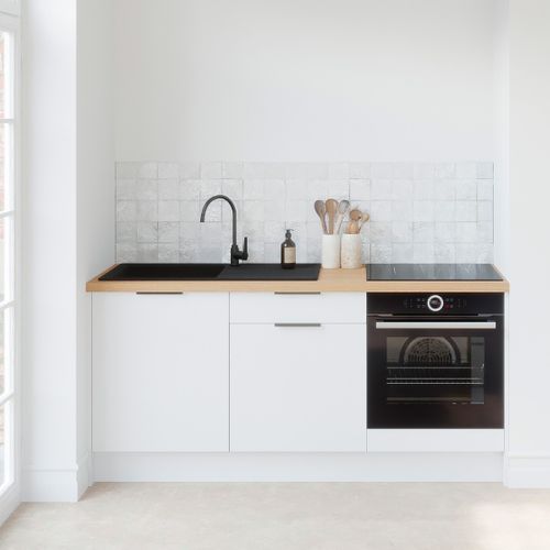 Meubles Bas De Cuisine - L. 185 Cm - Blanc - Luzia