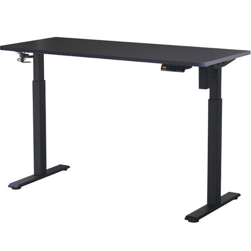 Bureau Assis-debout Électrique Réglable 72-120 Cm Avec Ports USB - Noir - Upetdown