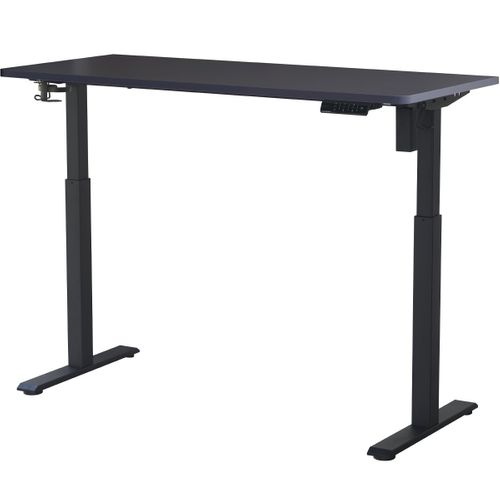 Bureau Assis-debout Électrique Réglable 72-120 Cm Avec Ports USB - Noir - Upetdown