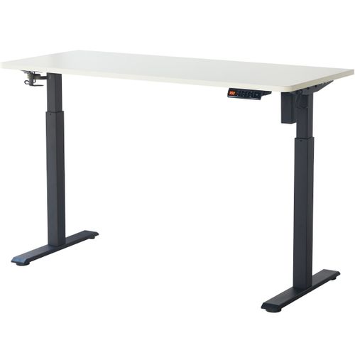 Bureau Assis-debout Électrique Réglable 72-120 Cm Avec Ports USB - Blanc - Upetdown