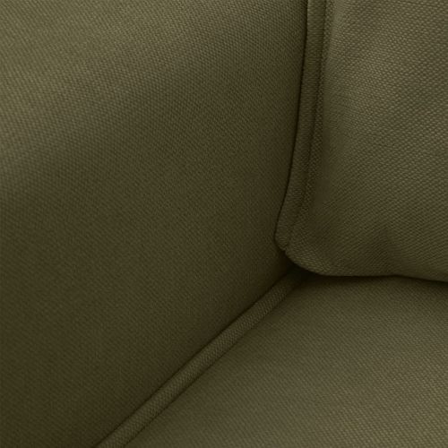 Canapé D'angle Ouvert à Droite Convertible 3 Places En Tissu Chenille Vert Kaki - Emma