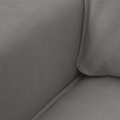 Canapé D'angle Ouvert à Droite Convertible 3 Places En Tissu Chenille Gris - Emma