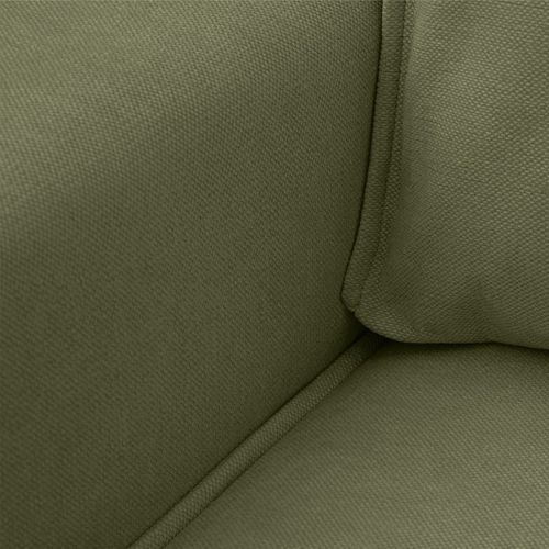 Canapé D'angle Ouvert à Droite Convertible 3 Places En Tissu Chenille Vert Olive - Emma