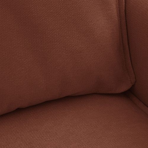 Canapé D'angle Ouvert à Gauche Convertible 3 Places En Tissu Chenille Rouille - Emma