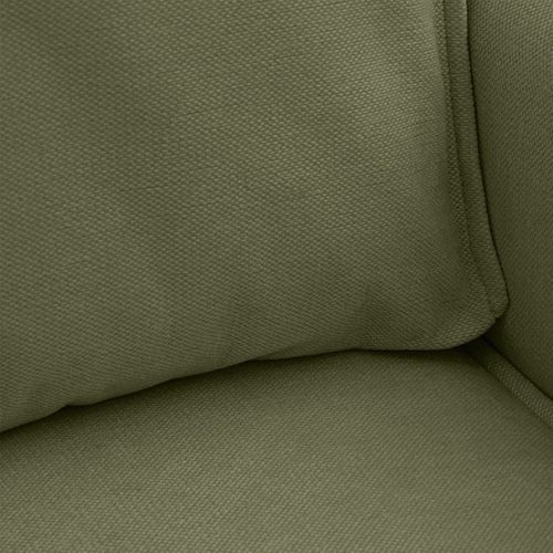 Canapé D'angle Ouvert à Gauche Convertible 3 Places En Tissu Chenille Vert Olive - Emma