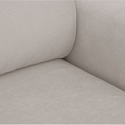 Canapé D'angle Gauche Convertible 3 Places En Tissu Chenille Taupe - Sonny
