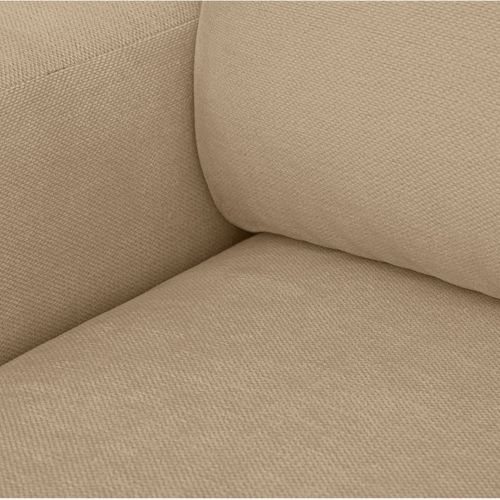 Canapé D'angle Droit Convertible 3 Places En Tissu Chenille Moka - Sonny